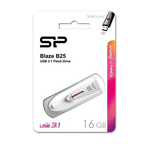 Pendrive Silicon Power Blaze B25 3,1 biały EG 817006 16GB (2)