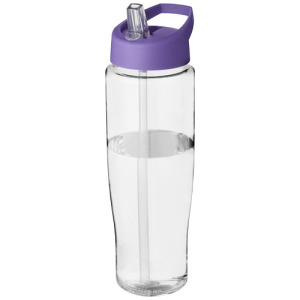 Bidon H2O Tempo® o pojemności 700 ml z wieczkiem z słomką Przezroczysty