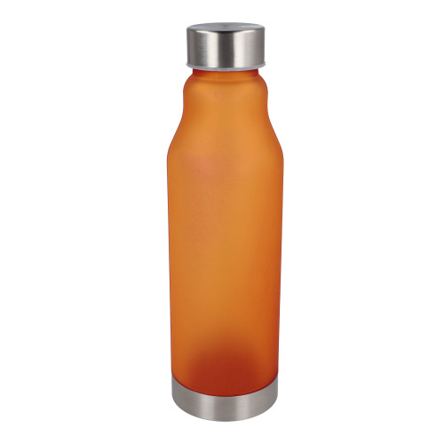 Matowa butelka R-PET 600ml Ecru / pomarańczowy LT98824-N5426 (1)