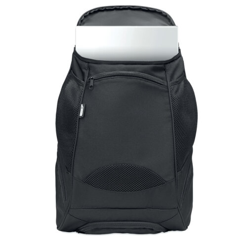 Plecak sportowy 600D RPET czarny MO6325-03 (3)