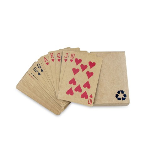 Karty do gry z papieru z recyklingu neutralny V8097-00 