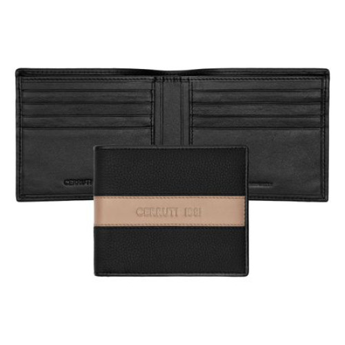 Portfel karty Delano Taupe & Black Beżowy NLW406X 