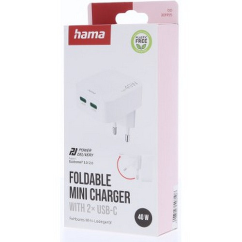 Składana ładowarka ścienna 40W Hama Biały VH021-02 (14)