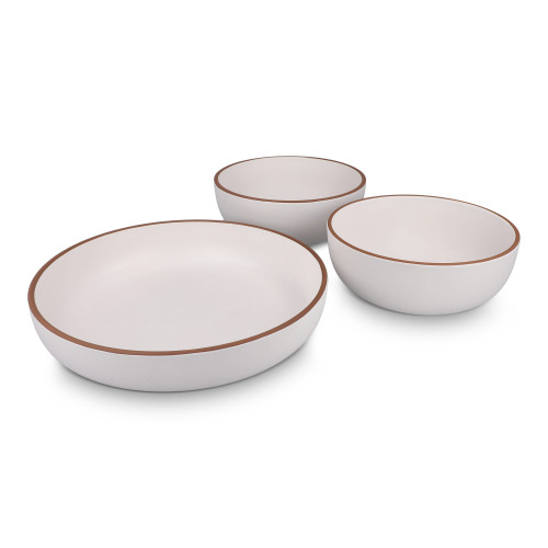 Zestaw do serwowania InSideOut 3-częściowy Runa, wykonany z R-PET Biały LT57310-N0001 (5)