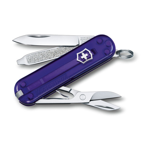 Scyzoryk Classic SD transparentny Victorinox Fioletowy 06223T29G12 