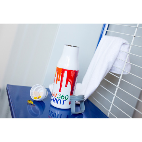 Butelka termiczna 500 ml Air Gifts, pojemnik w zakrętce | Jessica Biały V0850-02 (3)