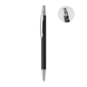 Długopis z aluminium recykling czarny