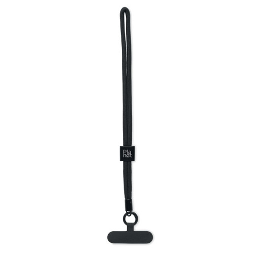 Smycz krótka do telefonu RPET Czarny MO2668-03 (2)