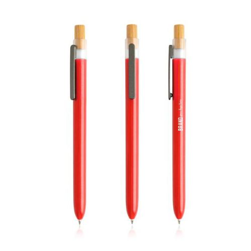 Dlugopis z recyklingowanego plastiku / OPC Solid Czerwony IP13159752 