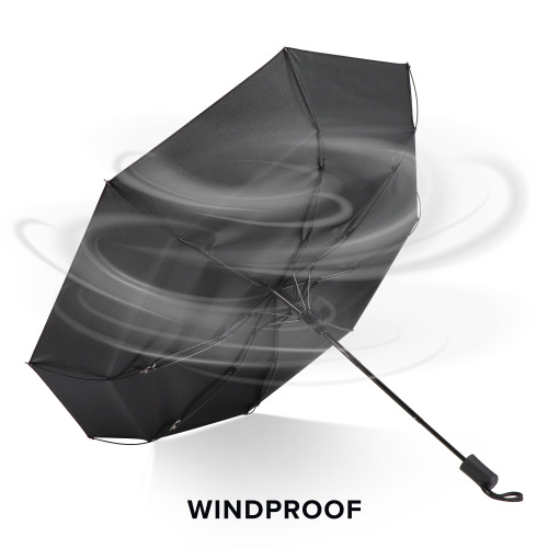 Daintree 190T Pongee 21.5" Składany parasol automatyczny, wiatroodporny Czarny LT97116-N0002 (5)