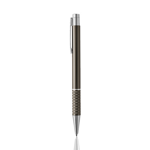 Długopis metalowy ze srebrnymi detalami / Kubbing Ciemnoszary IP13147096 