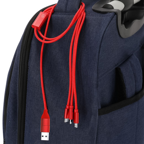 Kabel do ładowania z aluminium z recyklingu Czerwony VA620-05 (1)