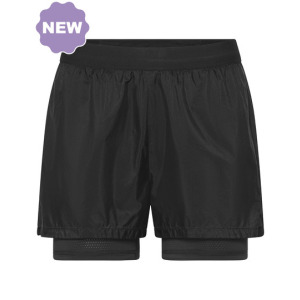 Spodenki do Biegania 2w1 Oddychajace - Black