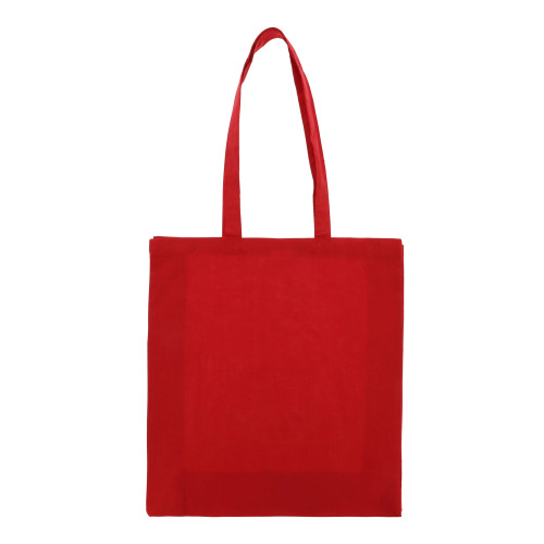 Torba z bawełny z recyklingu z dnem 140g/m² 38x10x42cm Czerwony LT95242-N0021 (2)
