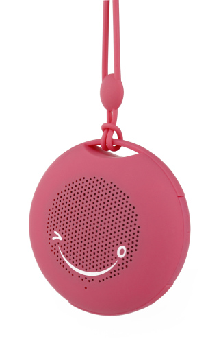 Silikonowy mini głośnik Bluetooth Różowy EG 026211 (4)