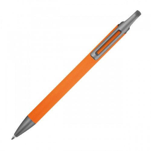 Długopis aluminiowy z recyklingu półżelowy KAROLINE Pomarańczowy 1444010 (3)
