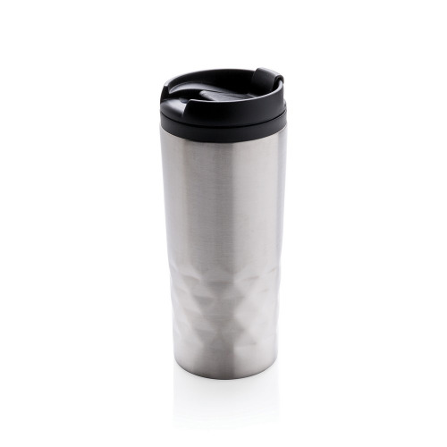 Geometryczny kubek termiczny 300 ml Srebrny P432.362 