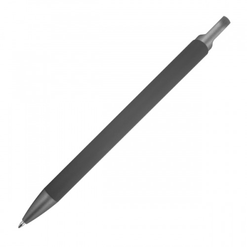 Długopis aluminiowy z recyklingu półżelowy KAROLINE Ciemnoszary 1444077 (4)
