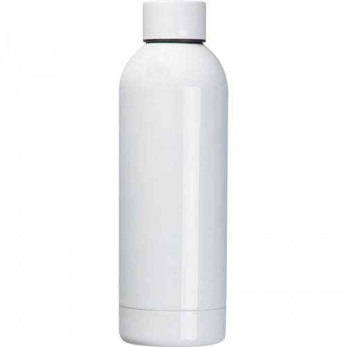 Butelka termiczna stalowa 550 ml ze stali z recyklingu SARA Biały 8382406 (4)