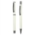 Zestaw piśmienny, długopis i pióro kulkowe biały V1957-02 (1) thumbnail
