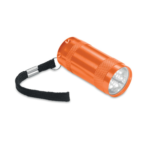Aluminiowa mini latarka pomarańczowy MO7680-10 (3)