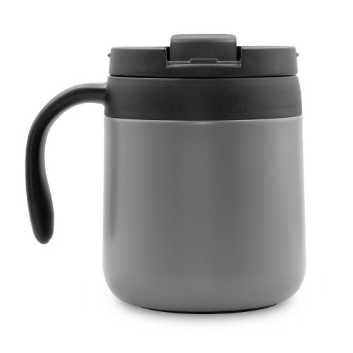 Kubek termiczny 400 ml z rączką | Wyatt Szary V4838-19 (3)