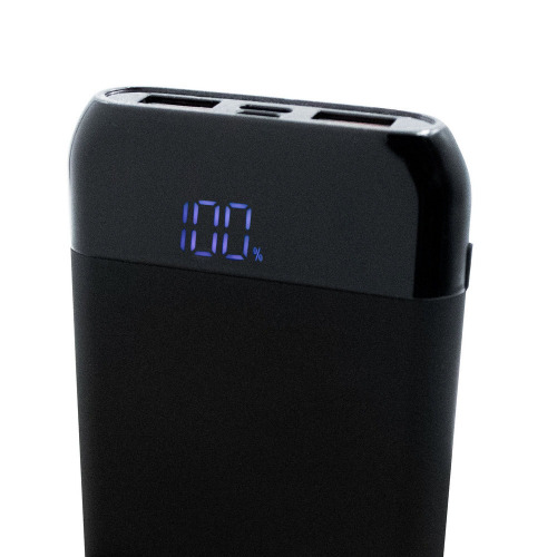 Bezprzewodowy power bank 10000 mAh Exclusive Collection, ładowarka bezprzewodowa 5W-15W | Cory Czarny V1833-03 (5)