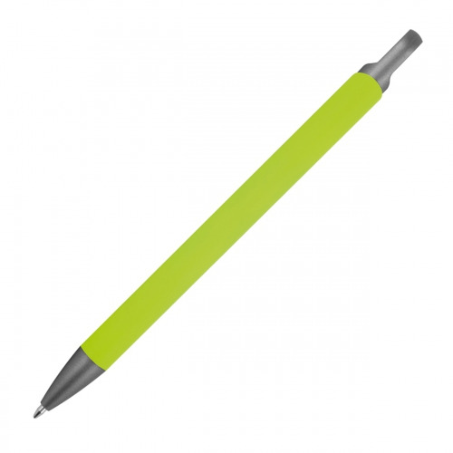 Długopis aluminiowy z recyklingu półżelowy KAROLINE Jasnozielony 1444029 (3)