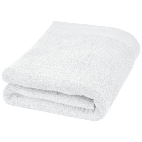 Ellie bawełniany ręcznik kąpielowy o gramaturze 550 g/m² i wymiarach 70 x 140 cm Biały 11700601 