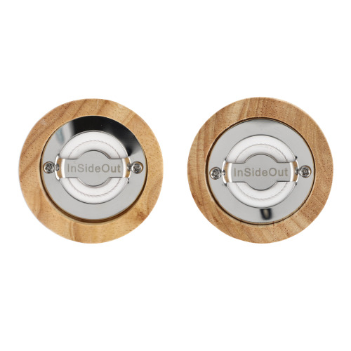Zestaw drewnianych młynków do soli i pieprzu InSideOut Czarny LT57209-N0002 (4)