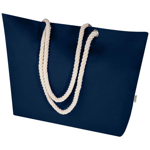 Florida torba plażowa o gramaturze 270 g/m² wykonana z materiałów z recyklingu z certyfikatem GRS 18L Granatowy 12074455 (4)