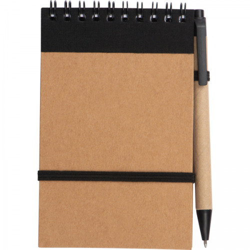 Notatnik w linie z długopisem EUGENIO Czarny 2049703 (5)