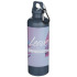 Oregon butelka na wodę o pojemności 750 ml z w jednolitym kolorze z karabińczykiem, wykonana z tworzyw sztucznych pochodzących z recyklingu z certyfikatem RCS   Szaroniebieski 10087855 (1) thumbnail