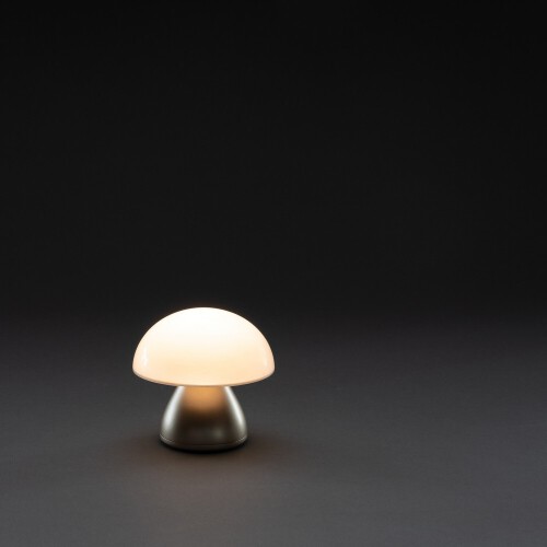 Lampka na biurko Luming, plastik z recyklingu brązowy P513.749 (6)