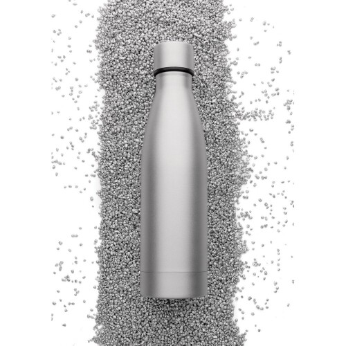 Próżniowa butelka sportowa 500 ml, stal nierdzewna z recyklingu grey P433.272 (8)