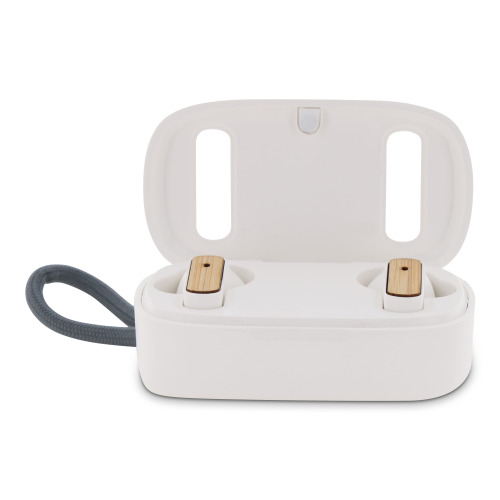 TWS Earbuds bamboo Biały LT95017-N0001 (4)