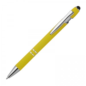 Długopis aluminiowy touch pen HERMANN żółty