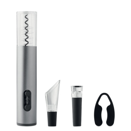 Zestaw do wina 4el. w pudełku Srebrny mat MO9727-16 