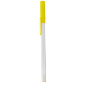 Długopis, zatyczka żółty