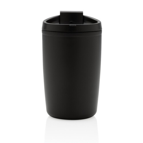 Kubek podróżny 300 ml, PP z recyklingu black P433.081 (1)