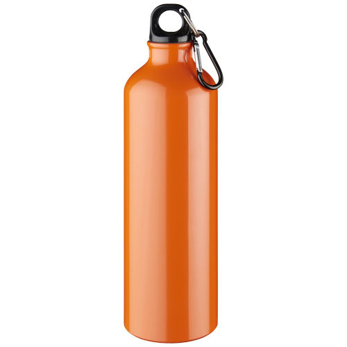 Aluminiowa butelka na wodę Oregon z karabińczykiem o pojemności 770 ml Pomarańczowy 10029707 (3)