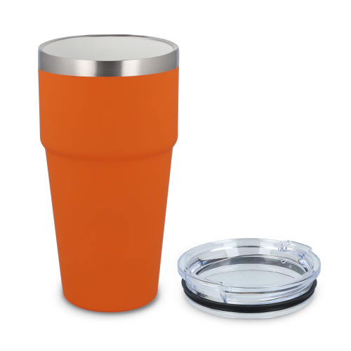 T-ceramiczny kubek do samochodu o miękkim dotyku 500ml Pomarańczowy LT98729-N0026 (3)