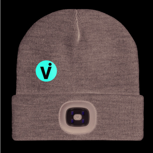 Czapka z lampką COB Biały/szary MO9417-34 (5)