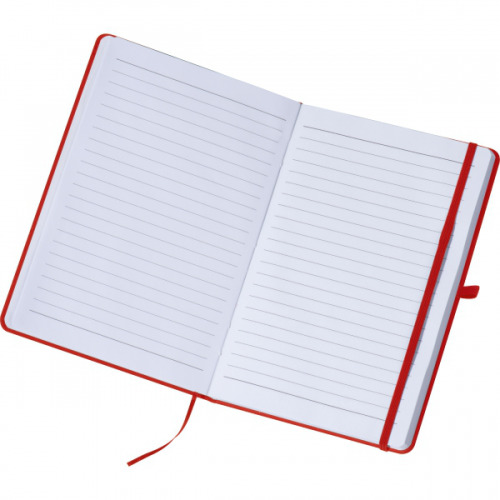 Notatnik A5 w linie z materiałów z recyklingu LORENA Czerwony 2875905 (2)