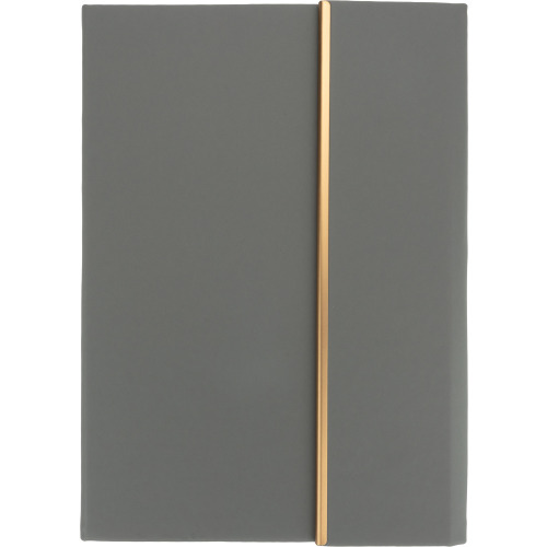 Zestaw notatnik A5 w linie i długopis CrisMa ze skóry z recyklingu MAGGIE Ciemnoszary 2476377 (10)