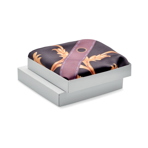 Szal z poliestru z recyklingu Czarny MO2074-03 (2)