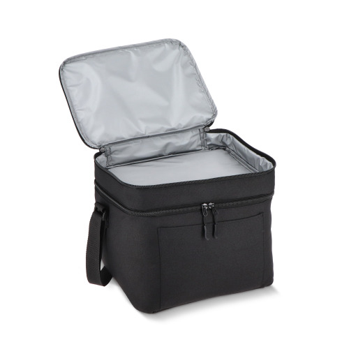 Torba termoizolacyjna R-PET 600D z podwójną komorą 30 x 20 x 24 cm 12 l Czarny LT95389-N0002 (3)