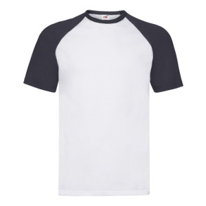 Koszulka Baseballowa Bawełniana - White & Red