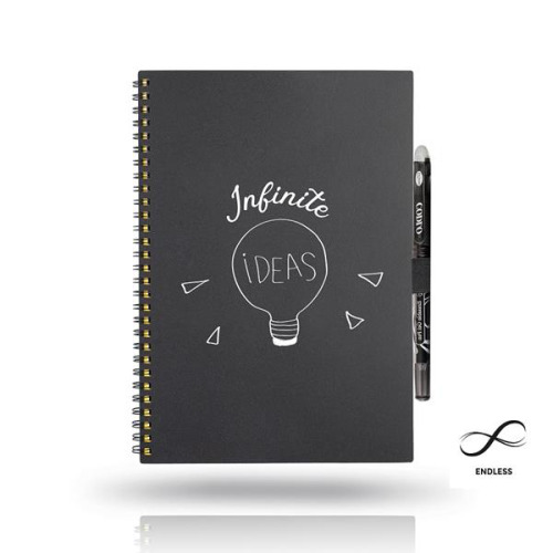 Infinitebook - notes ze zmywalnymi kartkami i pisakiem / Infiwords Czarny IP25057811 (5)