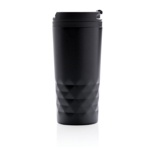 Geometryczny kubek termiczny 300 ml Czarny P432.361 (1)